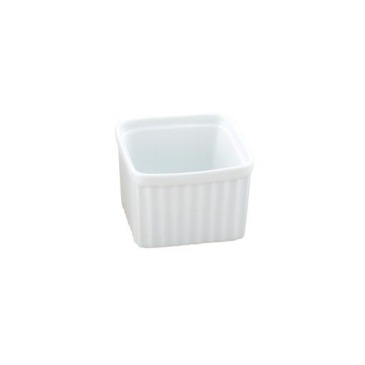 [01900] Ramekin Square 3" 6 Oz Porcelain