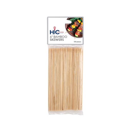 [02078] Skewers Bamboo 6"